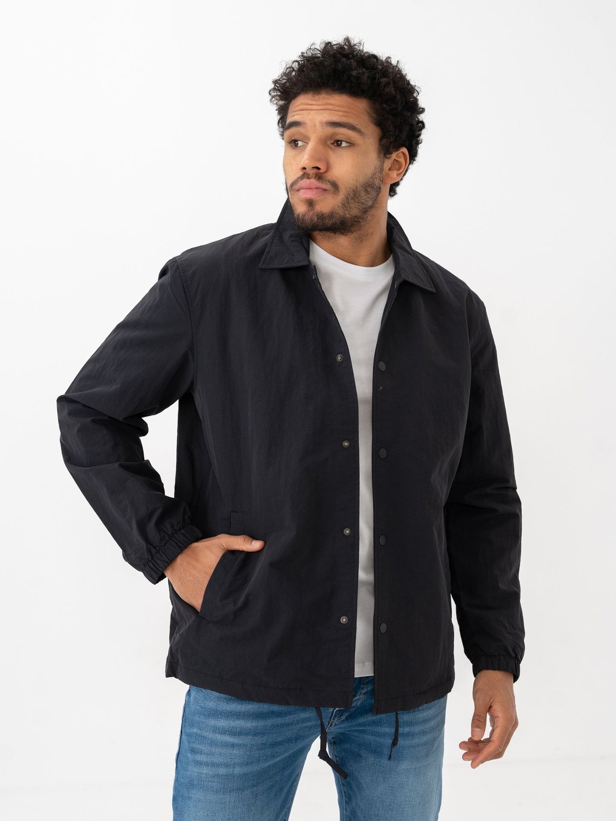 Selected Homme Archive Coach Jacket Black