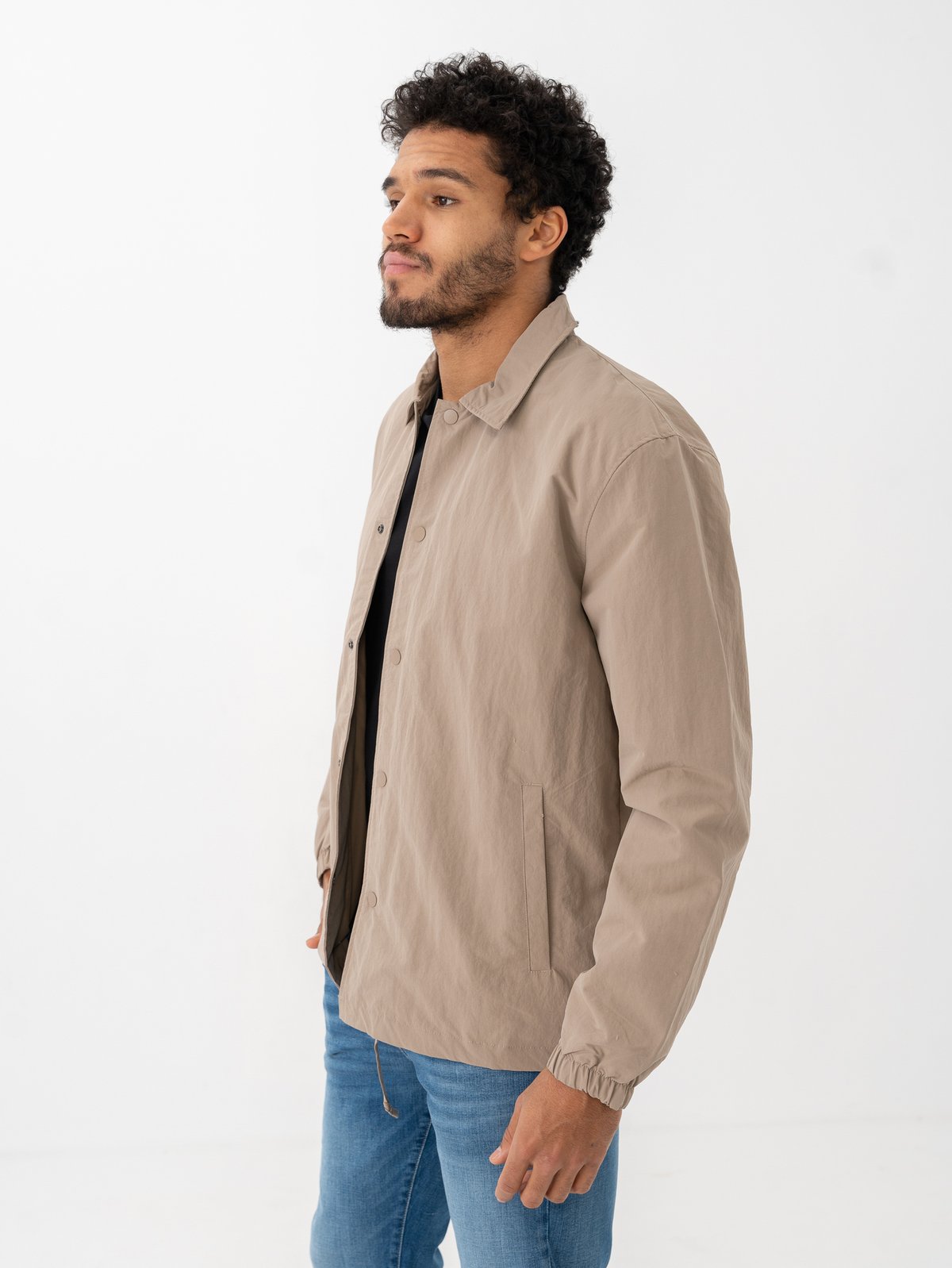 Selected Homme Archive Coach Jacket Greige