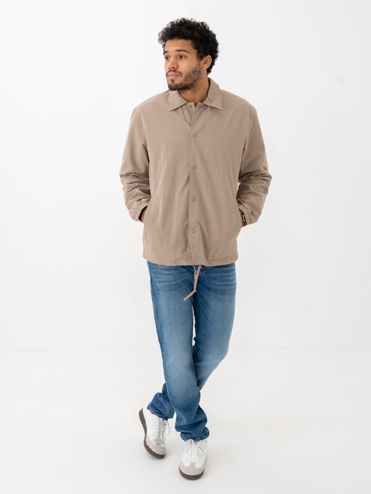 Selected Homme Archive Coach Jacket Greige