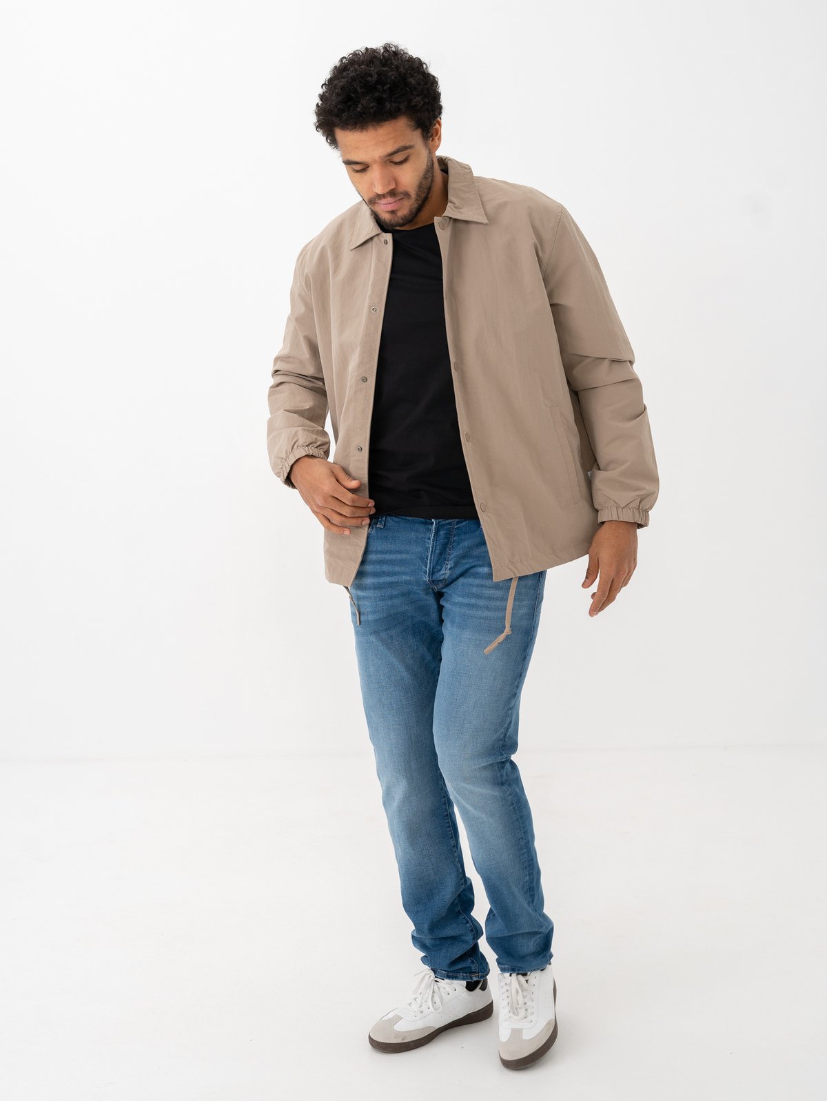 Selected Homme Archive Coach Jacket Greige