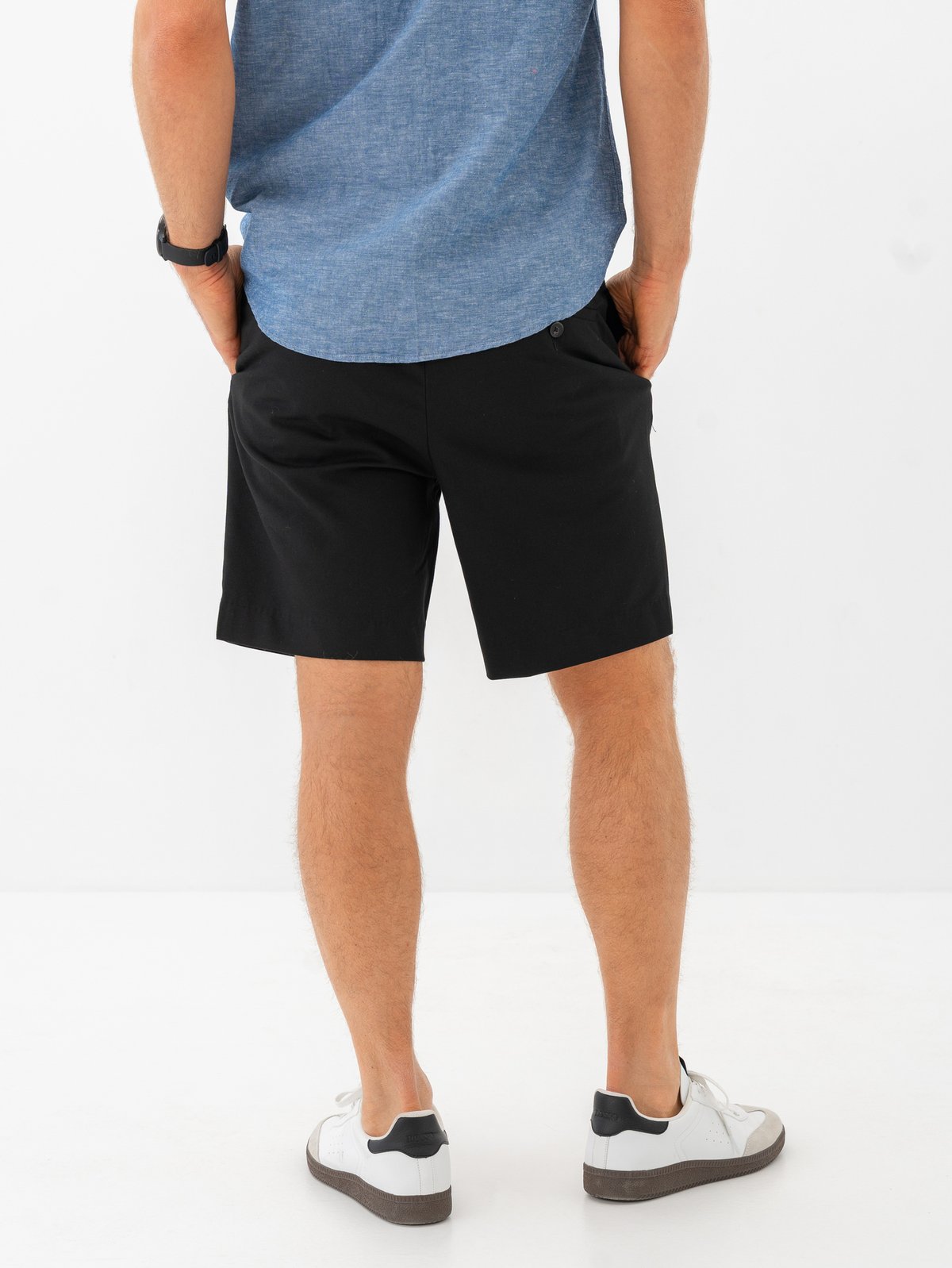 Selected Homme Regular-Leroy Pleat Shorts Black
