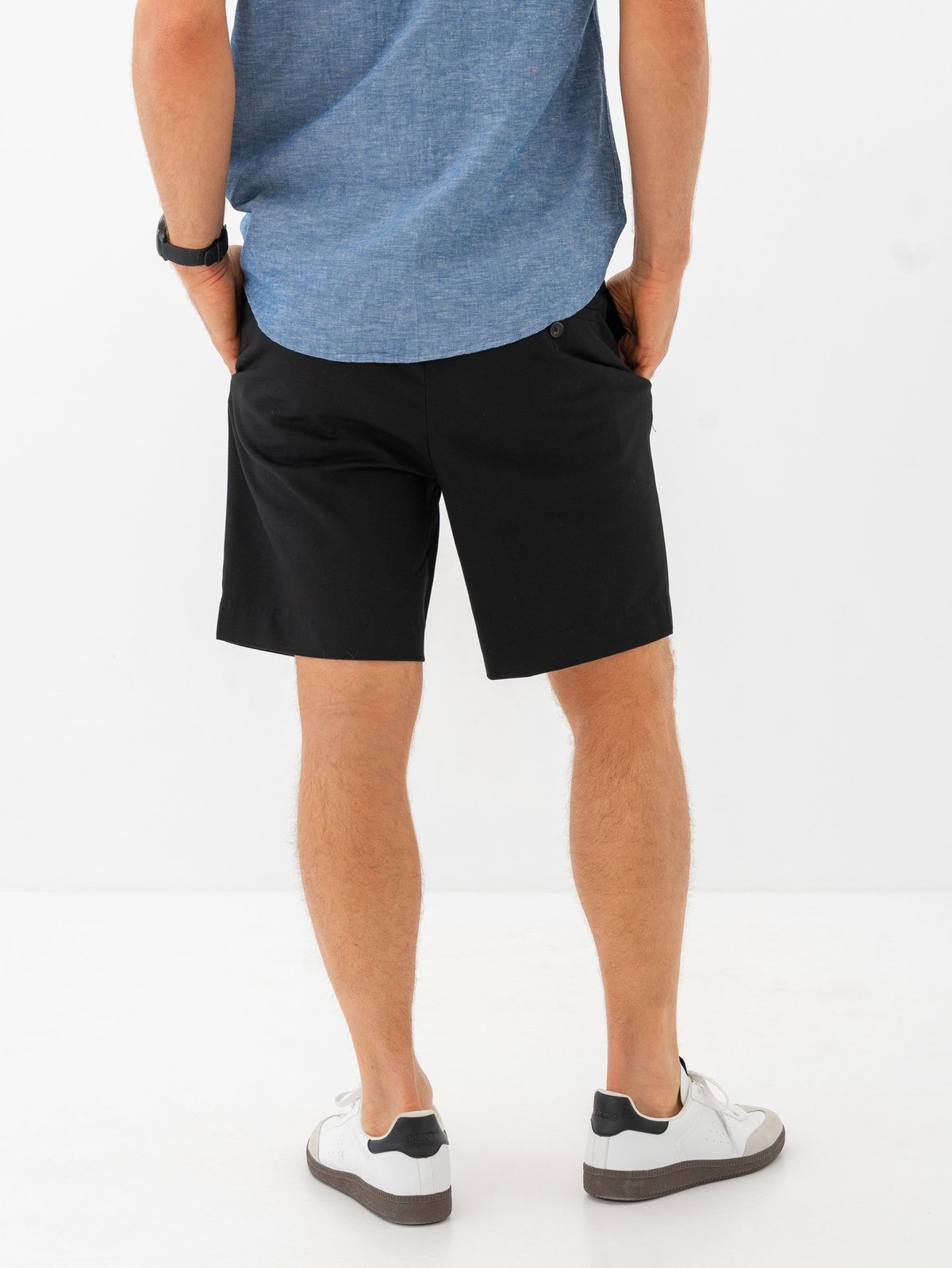 Selected Homme Regular-Leroy Pleat Shorts Black