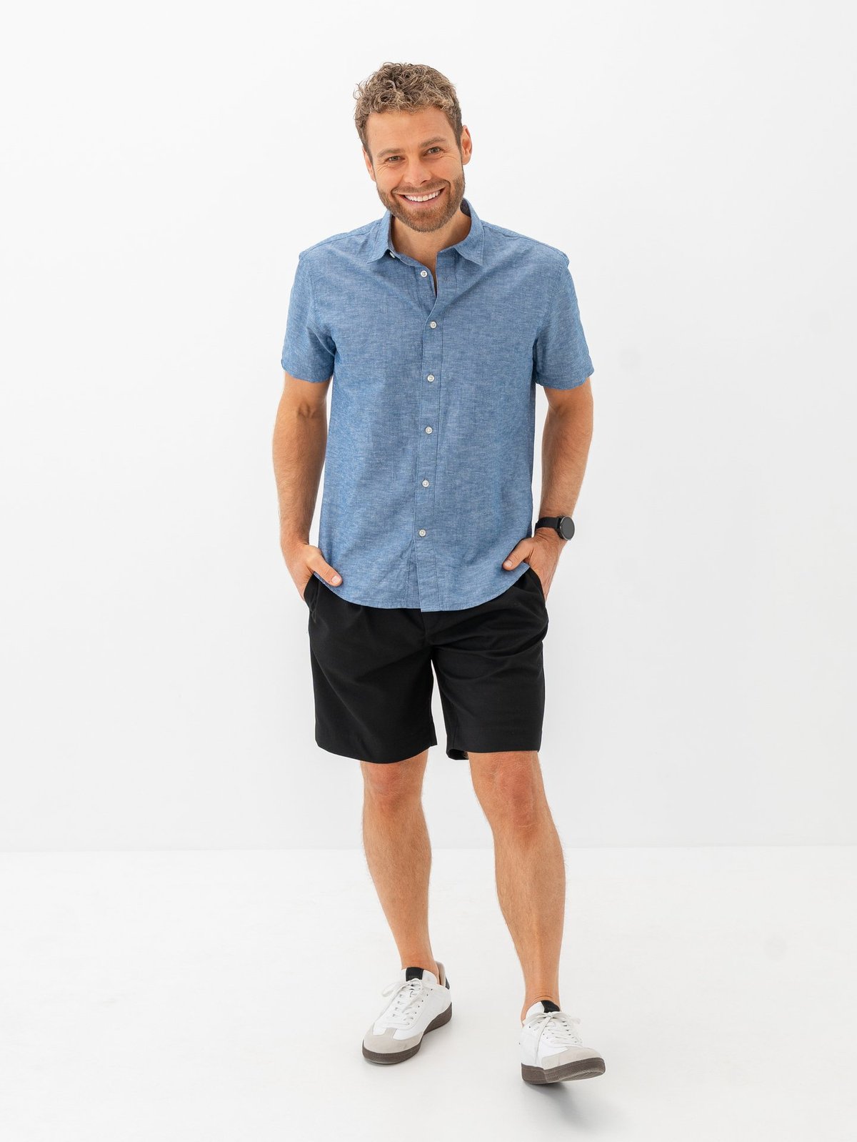 Selected Homme Regular-Leroy Pleat Shorts Black