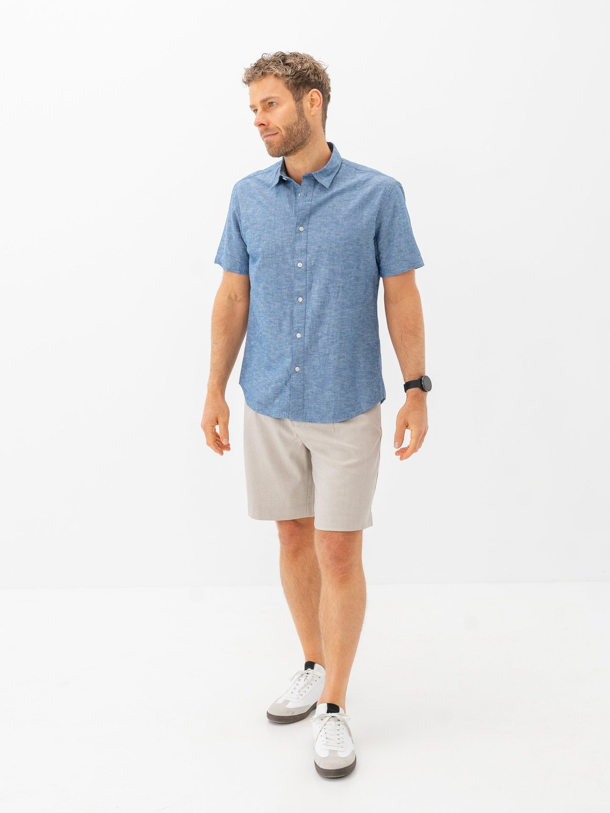 Selected Homme Regular-Leroy Pleat Shorts Light Sand Melange