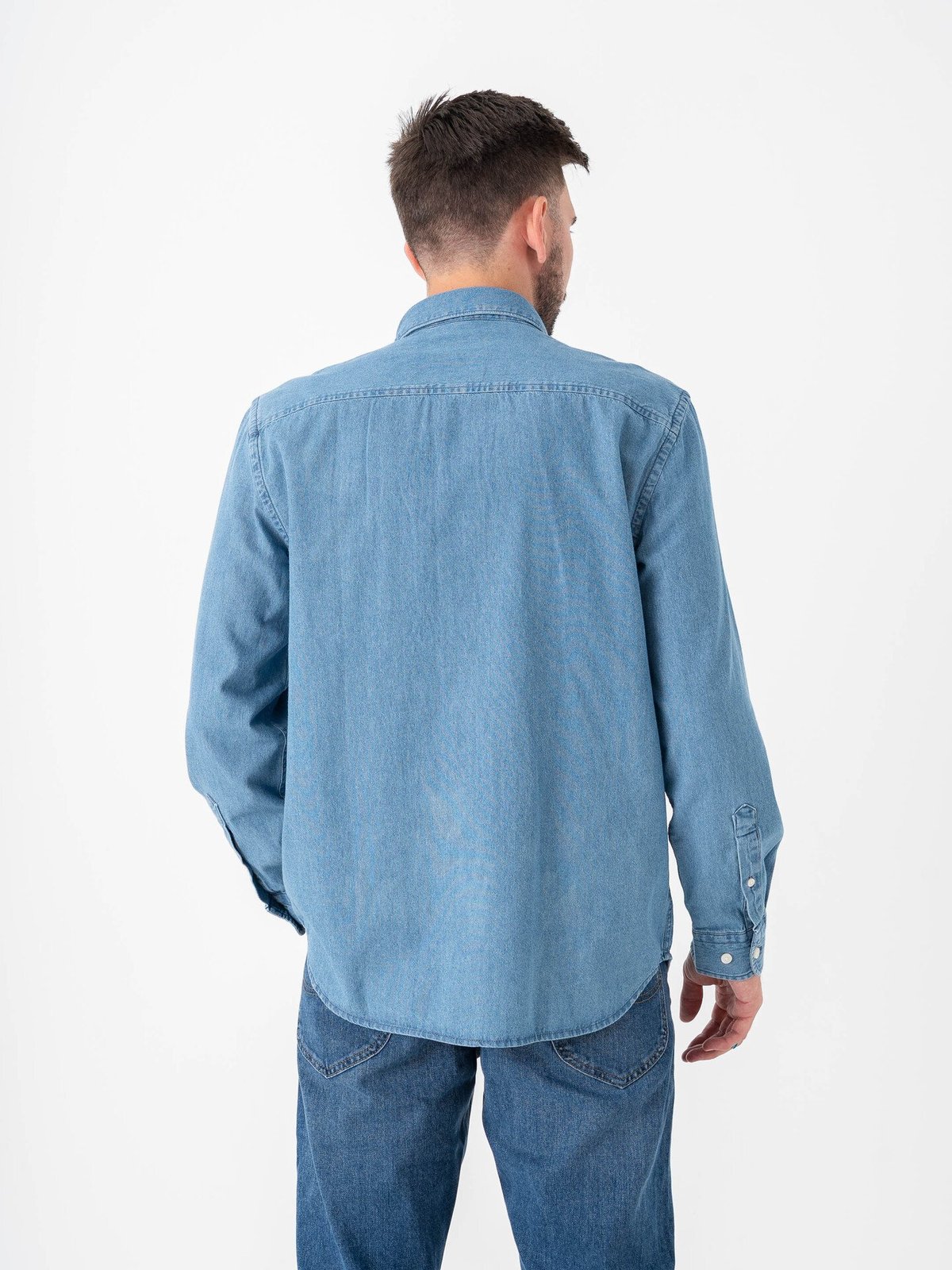 Selected Homme Regular Carlo Denim Long Sleeve Shirt Medium Blue Denim