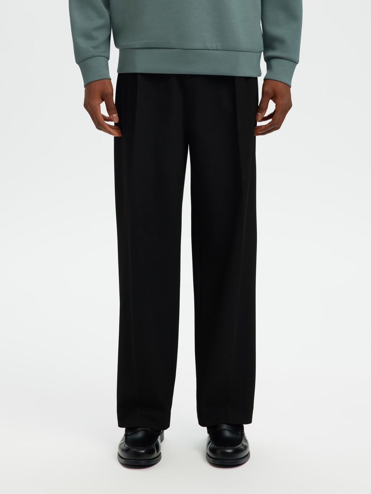 Selected Homme Loose Finn Flex Pants Black