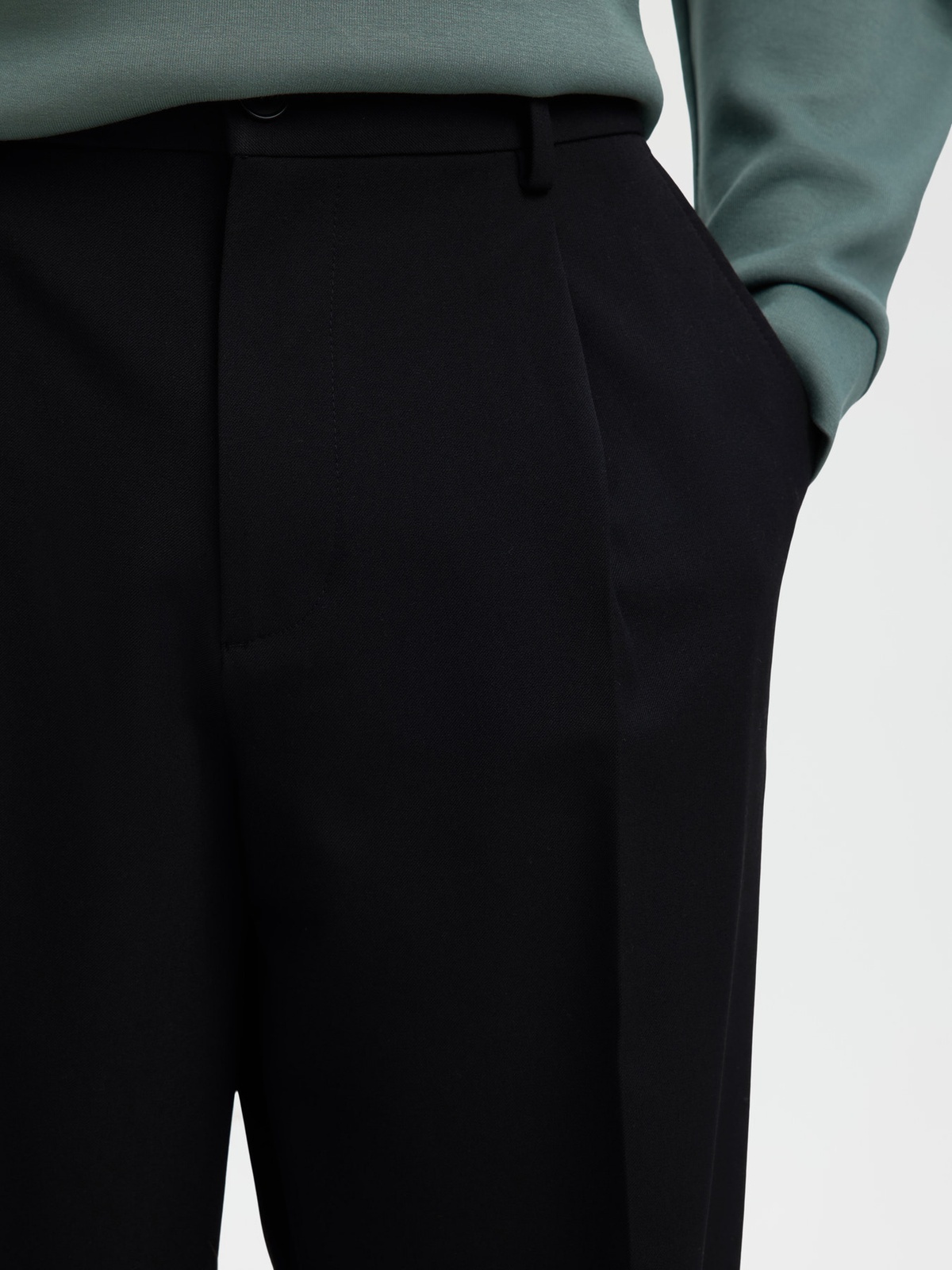 Selected Homme Loose Finn Flex Pants Black