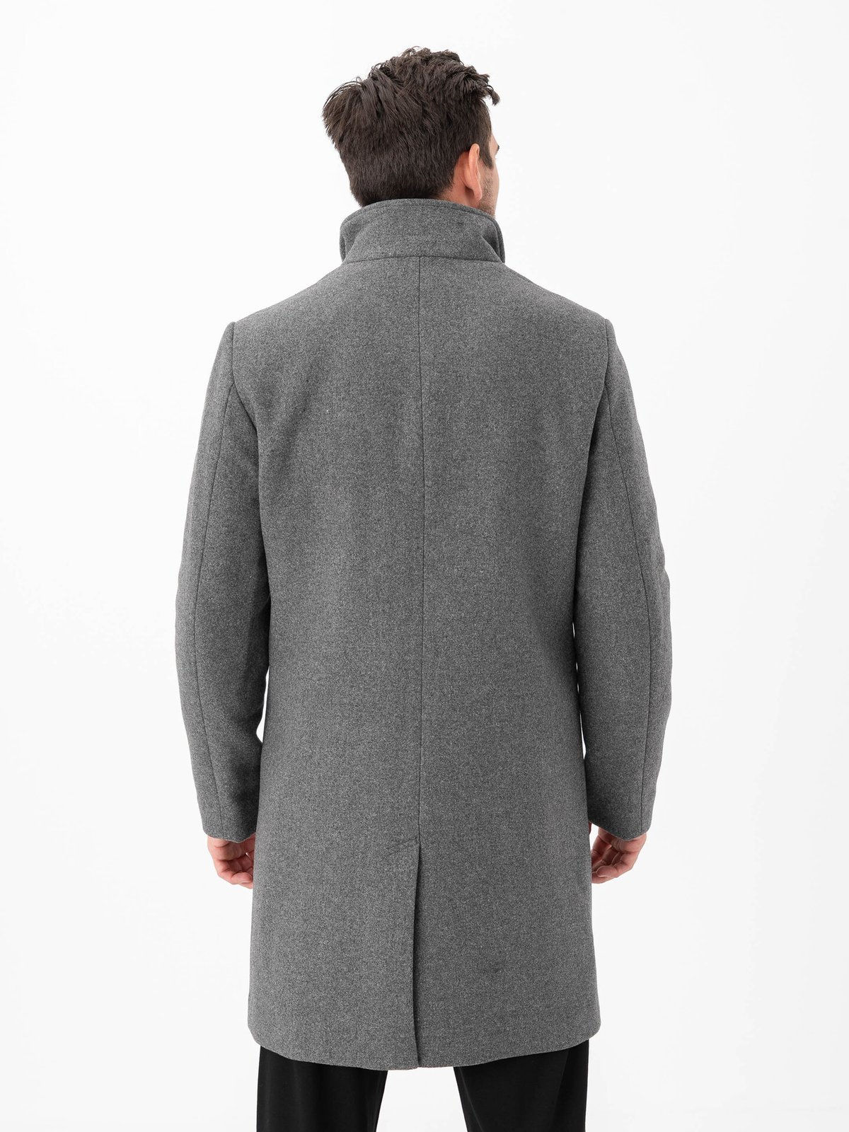 Selected Homme Rainar Lano Coat Grey Melange