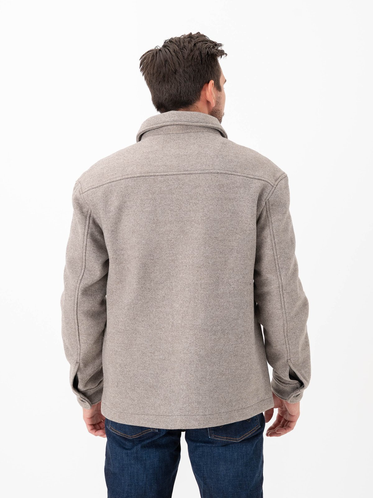 Selected Homme Mitch Lano Shacket Deep Taupe