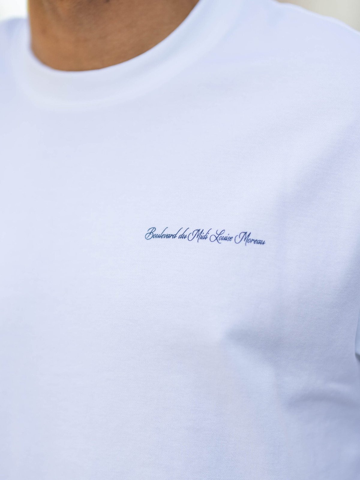 Selected Homme Loose Oscar Graphic Short Sleeve O-Neck Tee Bright White