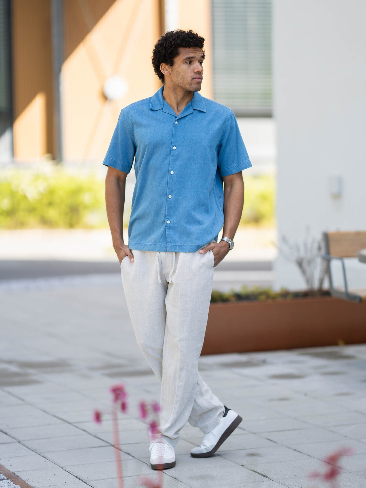 Selected Homme Relax Rick Denim Short Sleeve Shirt Medium Blue Denim