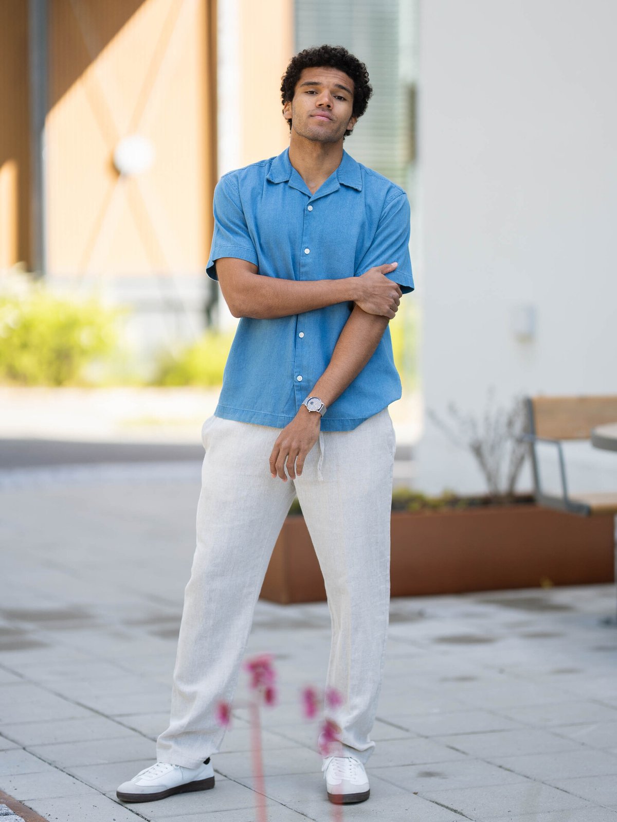 Selected Homme Relax Rick Denim Short Sleeve Shirt Medium Blue Denim