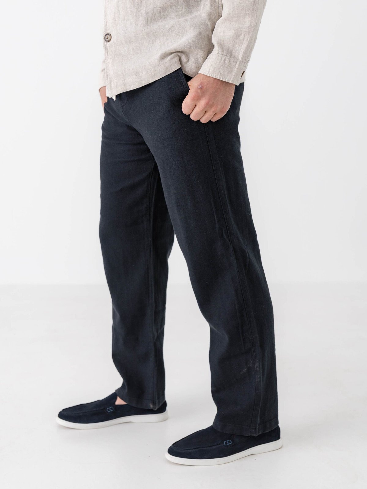 Selected Homme Loose Brody Sun Pant Black