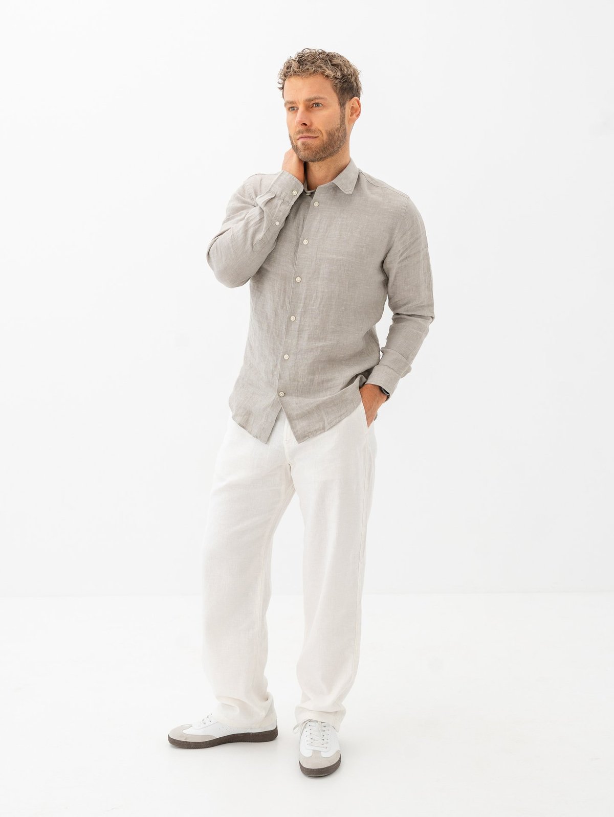 Selected Homme Loose Brody Sun Pant Cloud Dancer