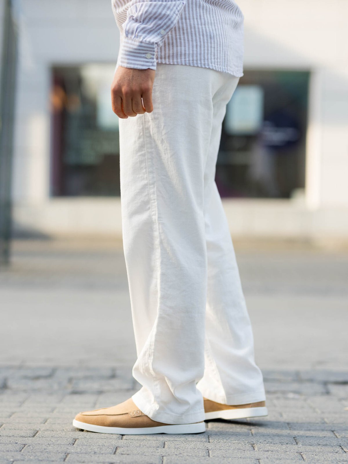 Selected Homme Loose Brody Sun Pant Cloud Dancer