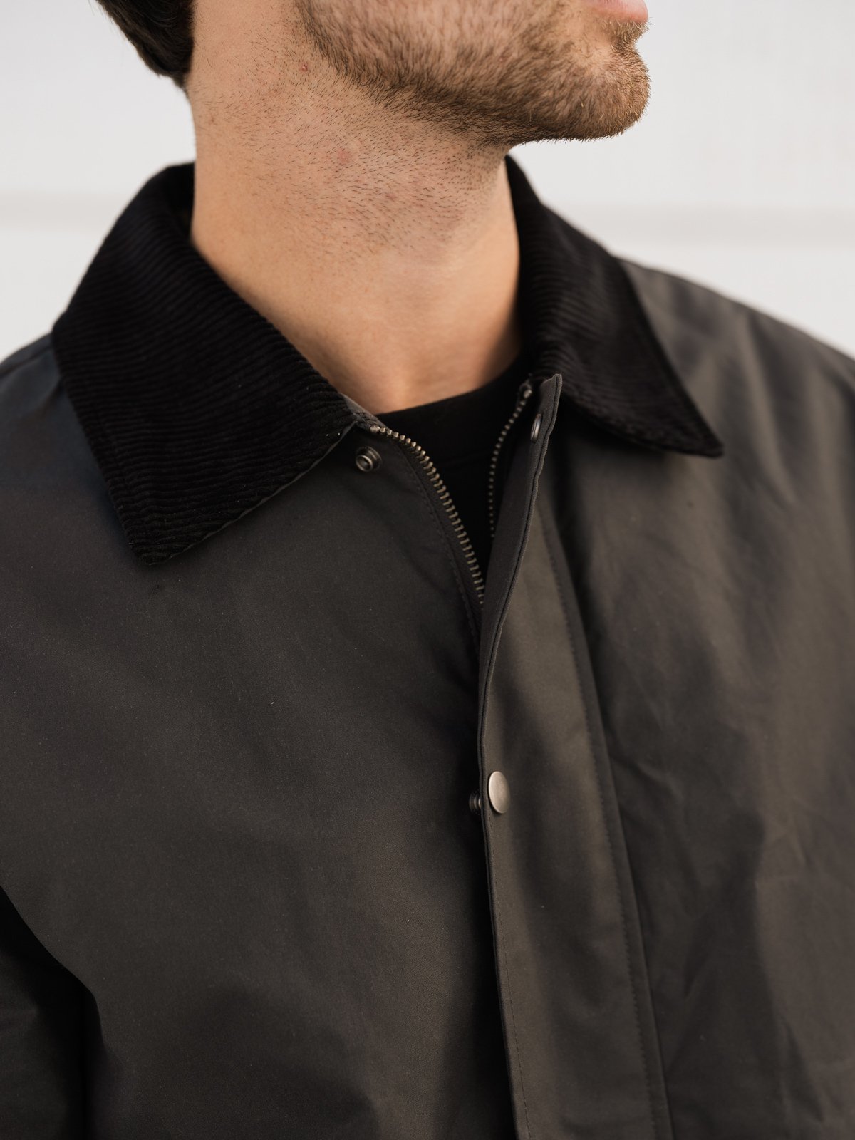 Selected Homme Walter Waxed Cotton 2.0 Jacket Dark Shadow
