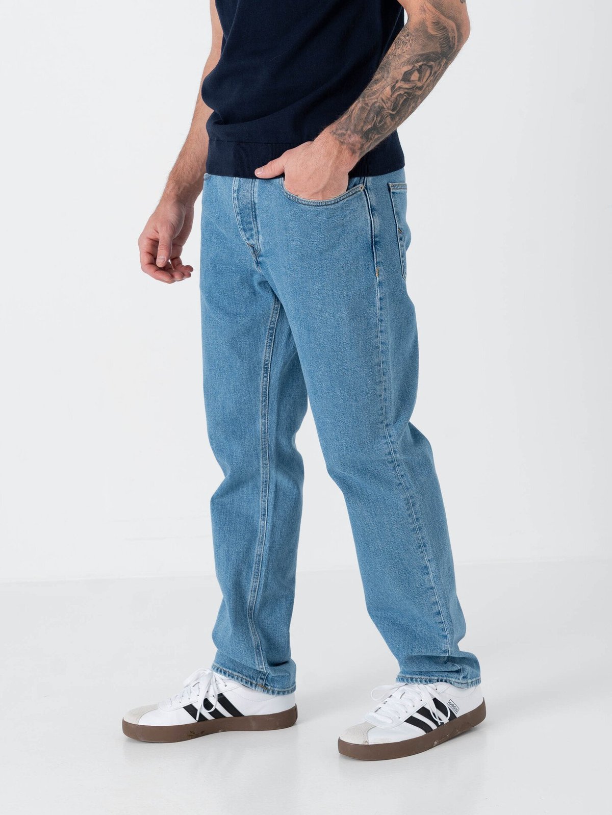 Selected Homme Straight Ben Kori Jeans Light Blue Denim