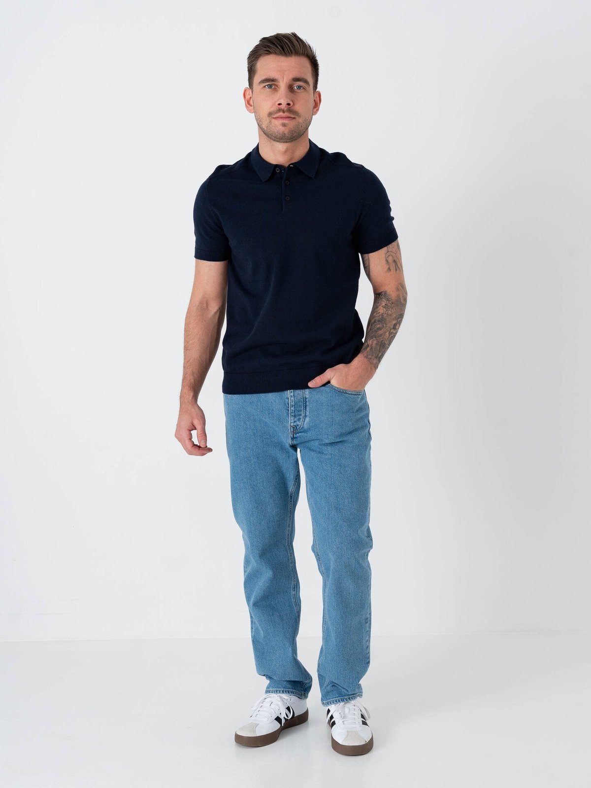 Selected Homme Straight Ben Kori Jeans Light Blue Denim