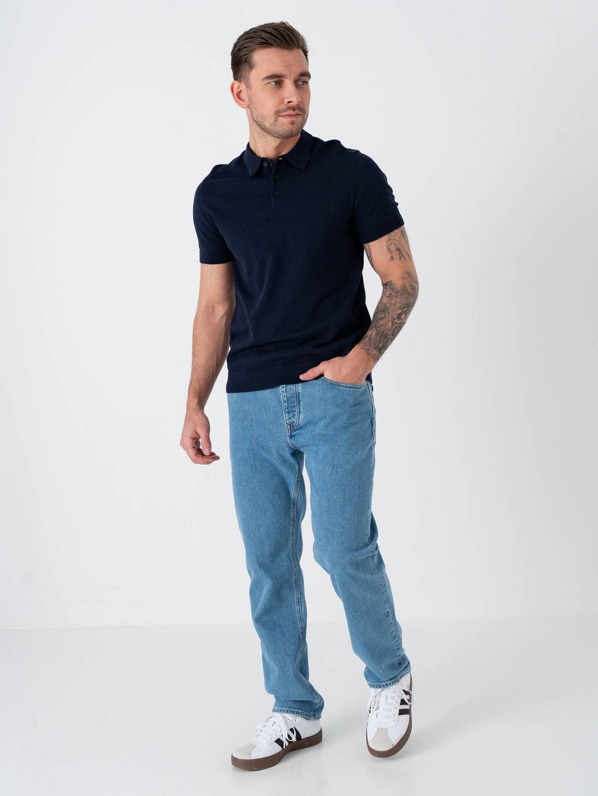 Selected Homme Straight Ben Kori Jeans Light Blue Denim