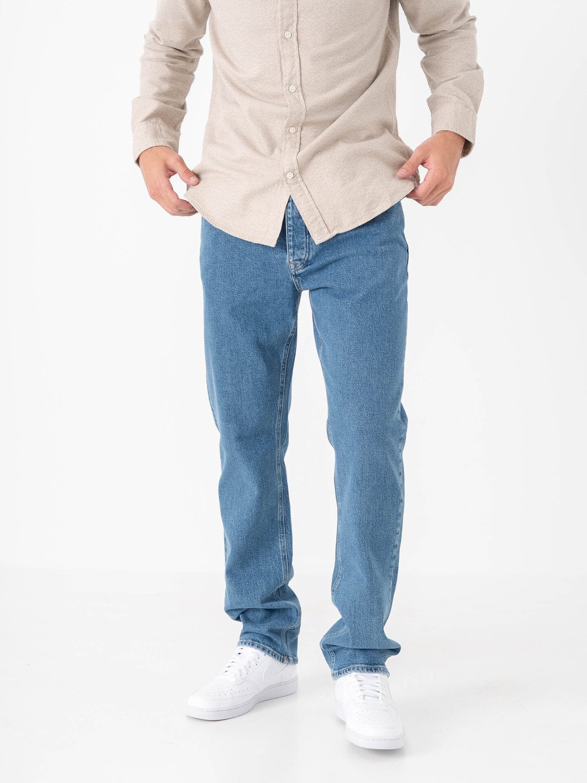 Selected Homme Straight Ben Kori Jeans Medium Blue Denim