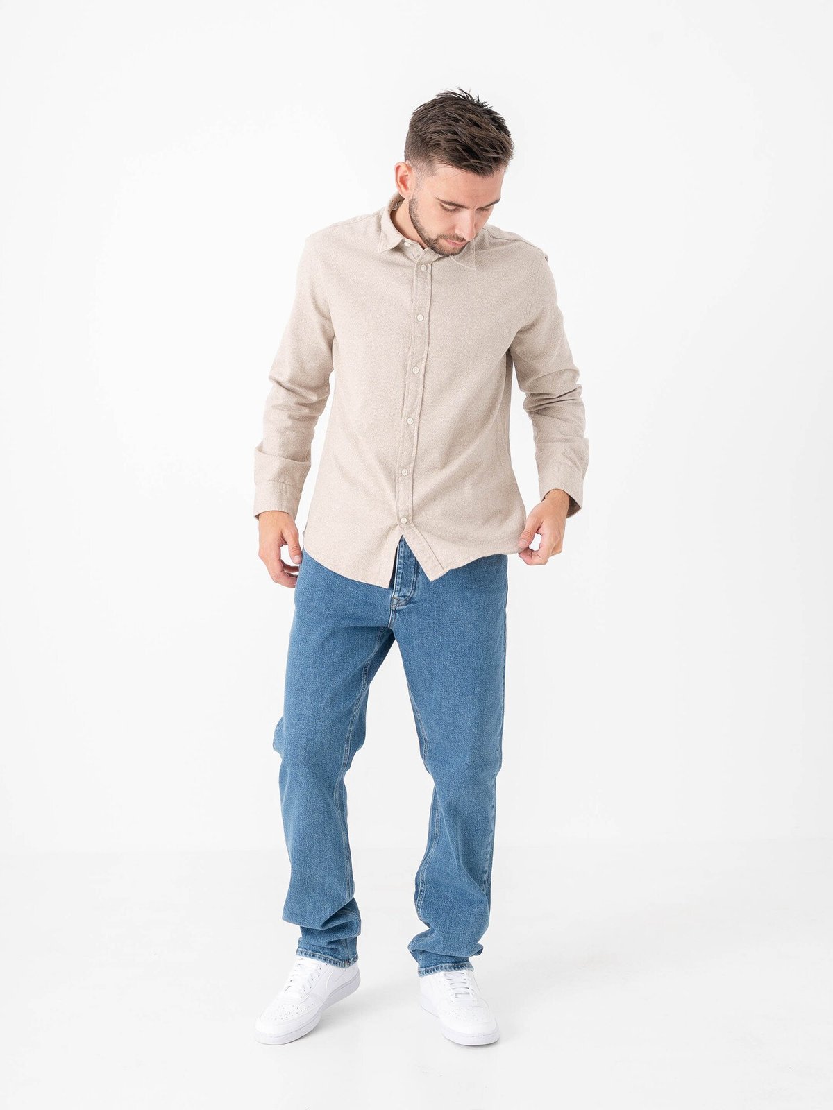 Selected Homme Straight Ben Kori Jeans Medium Blue Denim