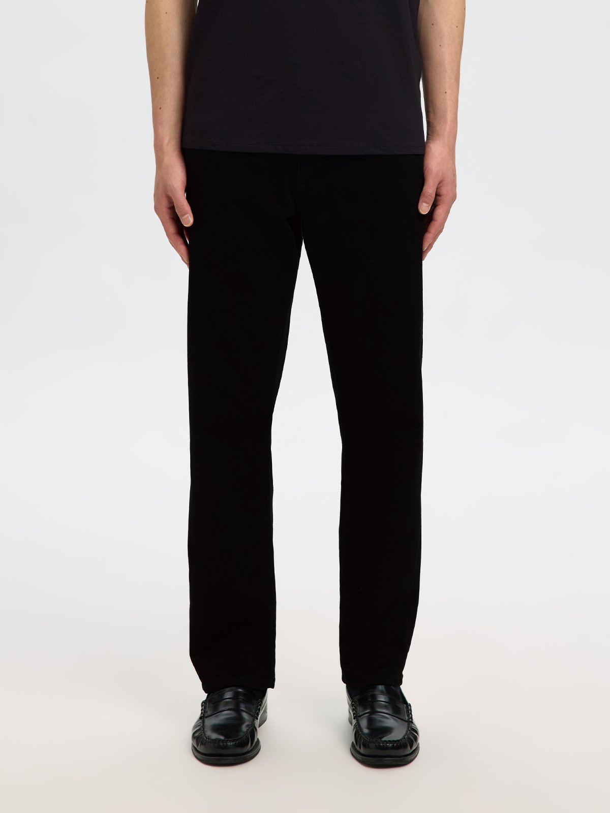 Selected Homme Straight Ben Stay Black Jeans Sort