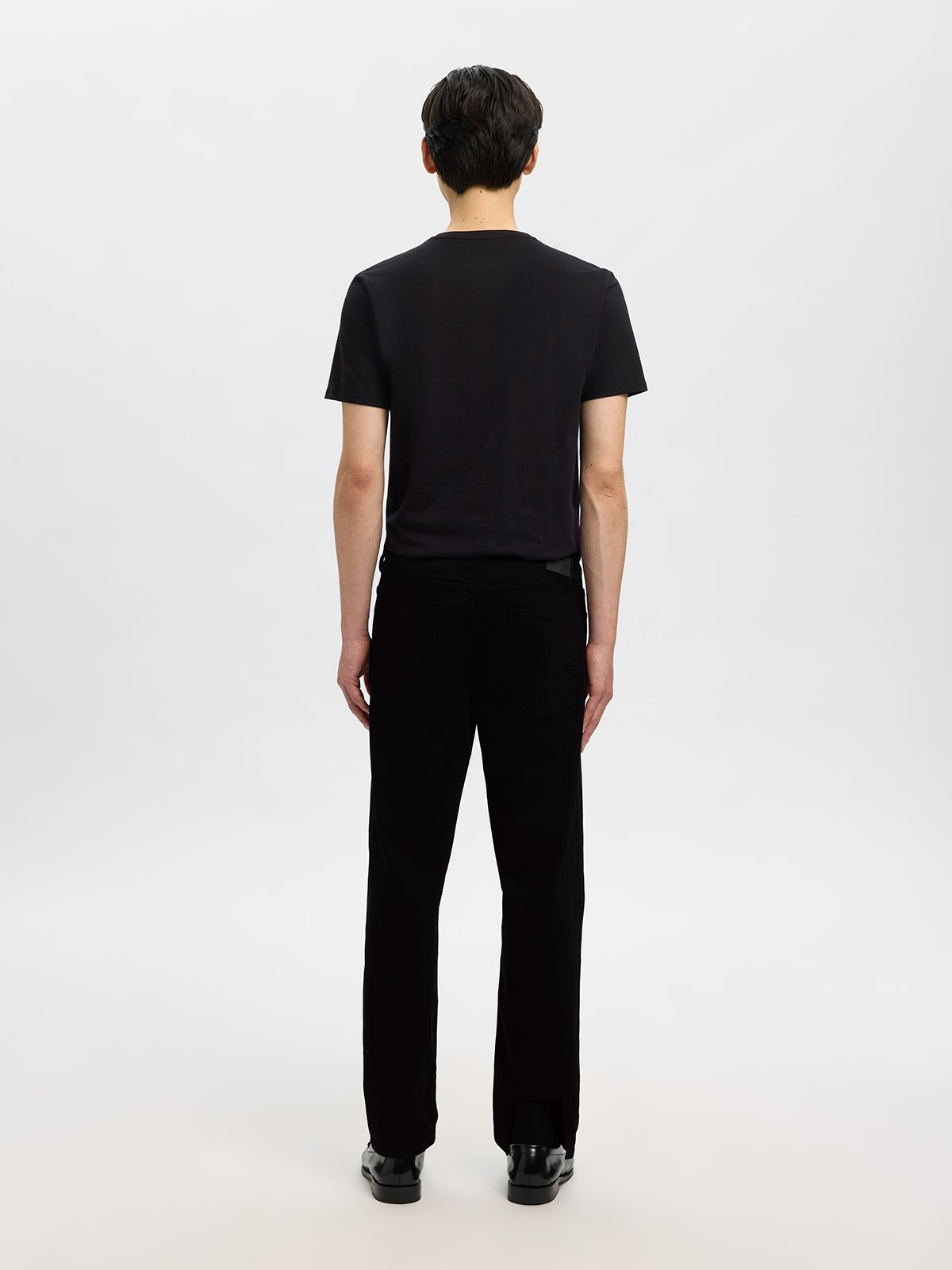 Selected Homme Straight Ben Stay Black Jeans Sort