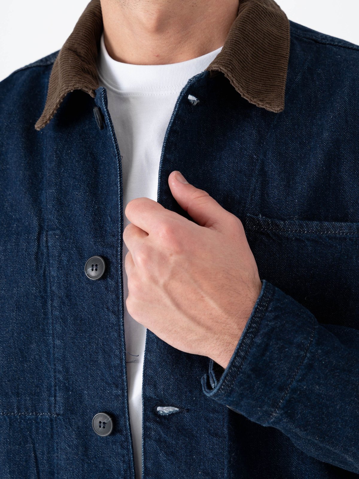 Selected Homme Regular Landon Rinse Denim Jacket Dark Blue Denim