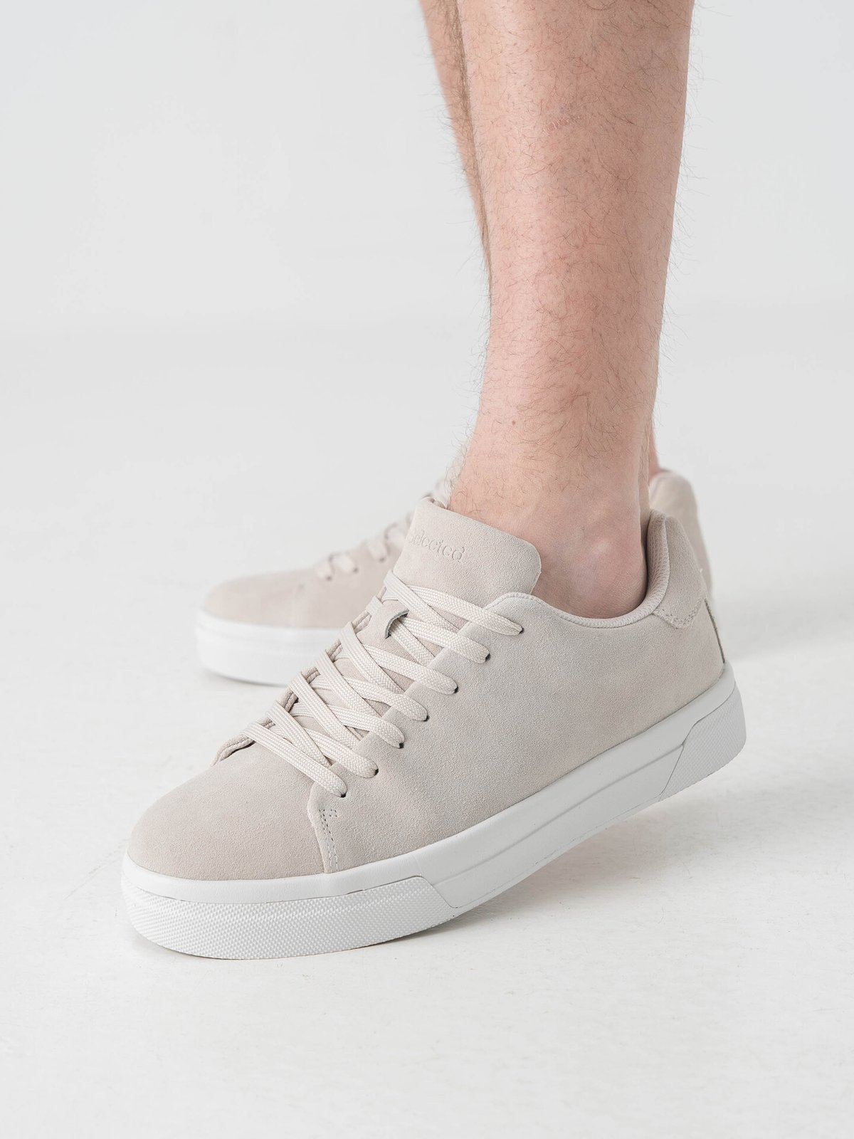 Selected Homme David Chunky Suede Sneaker 2.0 White