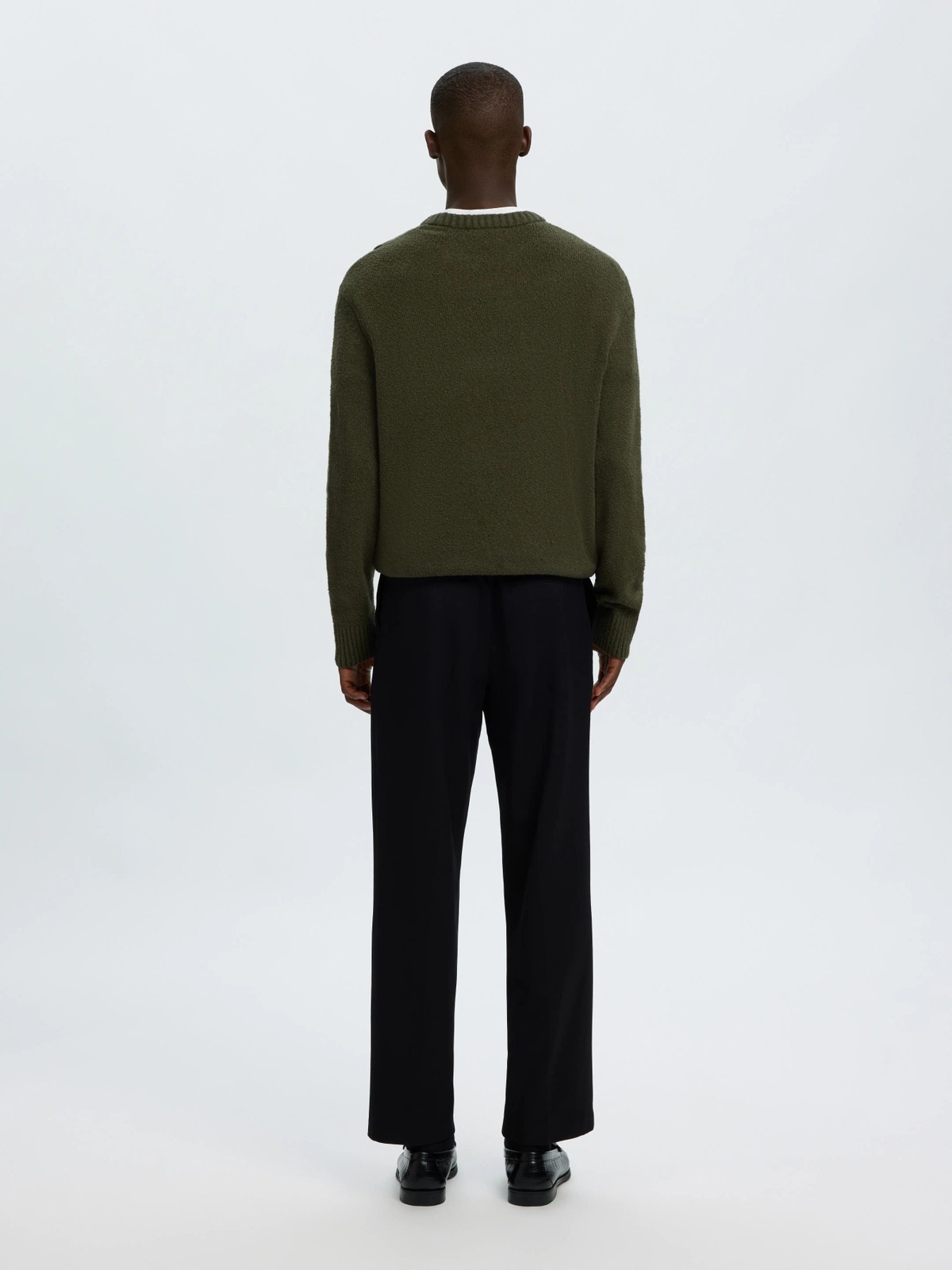 Selected Homme Alex Long Sleeve Knit Crew Neck Forest Night