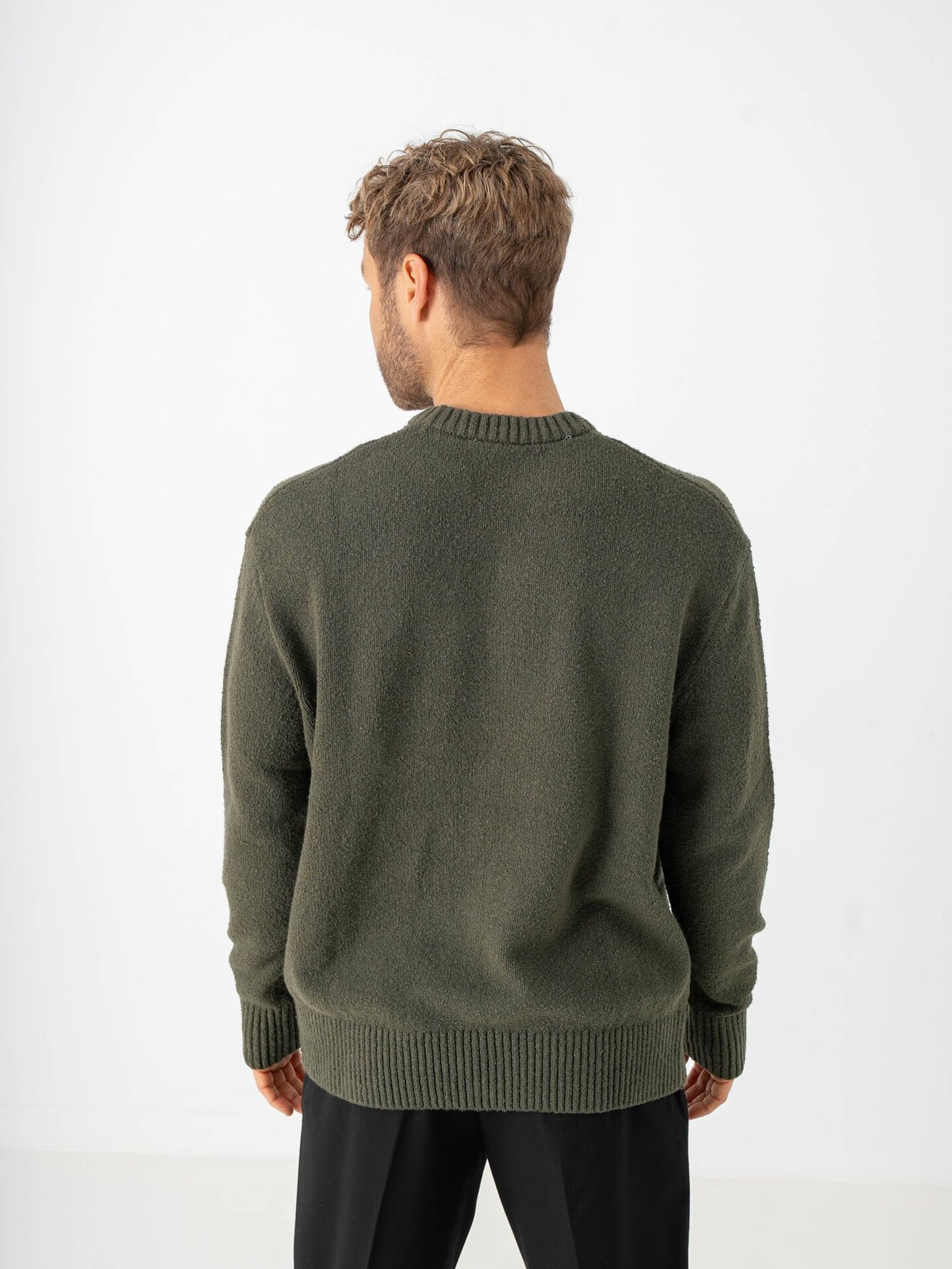 Selected Homme Alex Long Sleeve Knit Crew Neck Forest Night