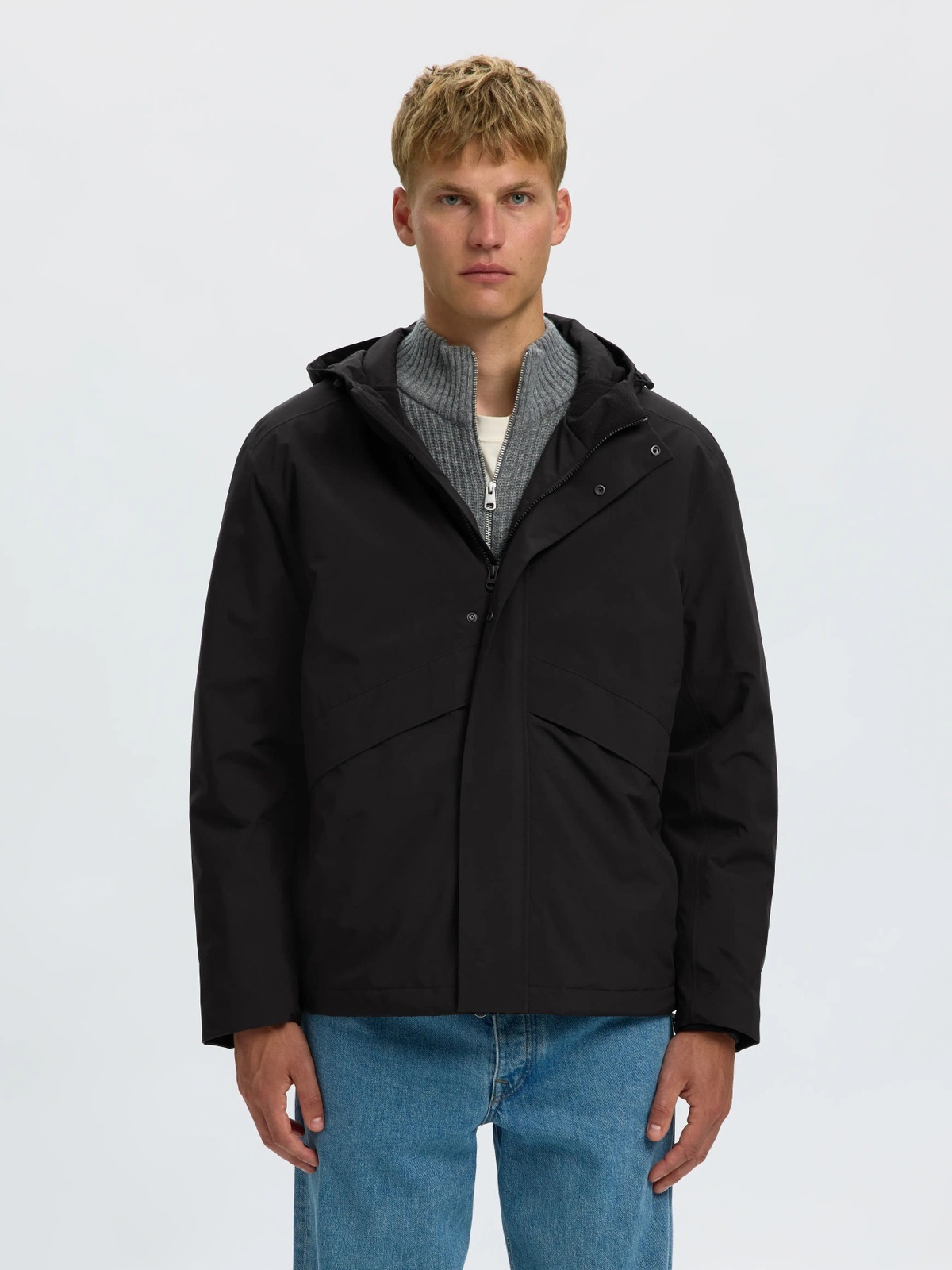 Selected Homme Forest Urban Tech Jacket Black