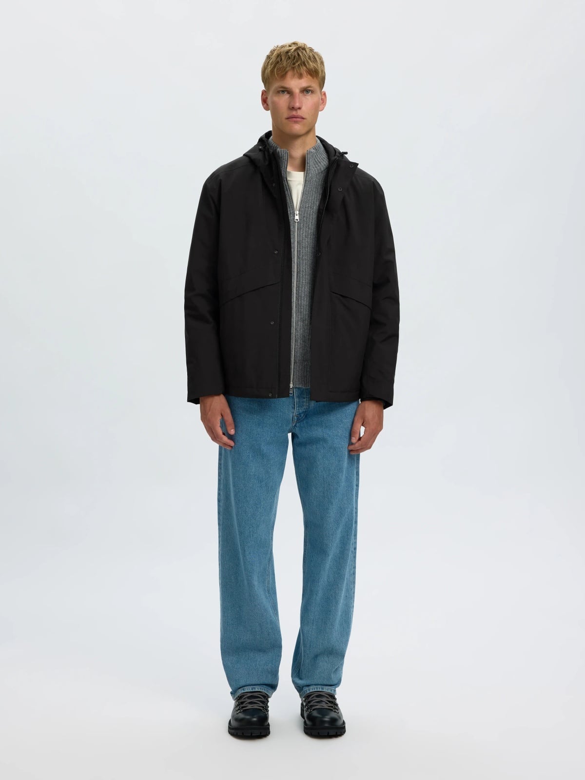 Selected Homme Forest Urban Tech Jacket Black