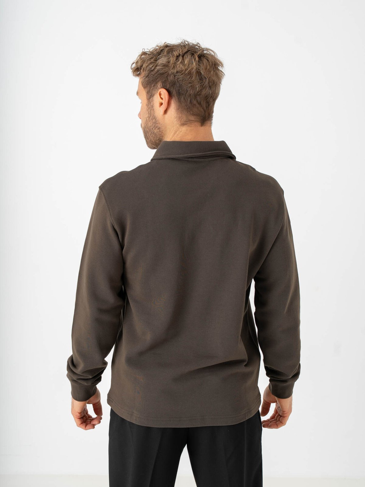 Selected Homme Scott Long Sleeve Half Zip Sweat Turkish Coffee