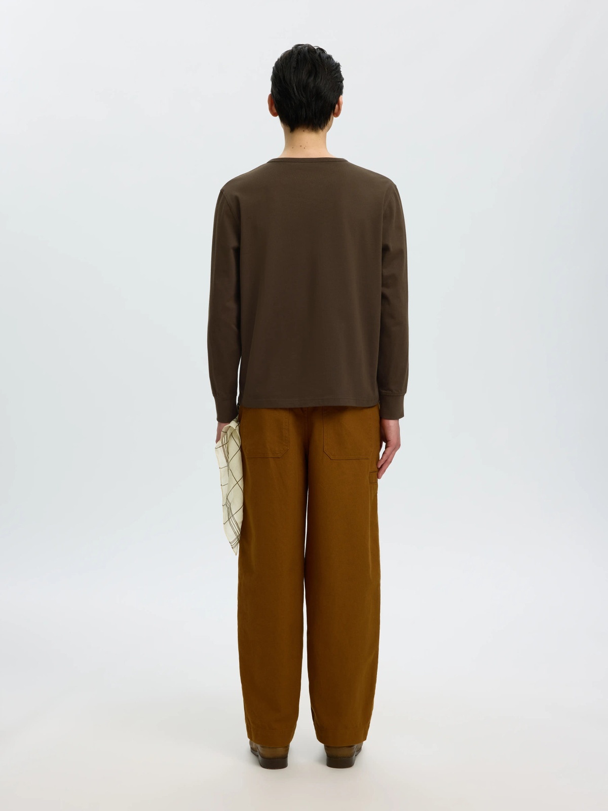 Selected Homme Domestic Ronan Long Sleeve Henley Turkish Coffee