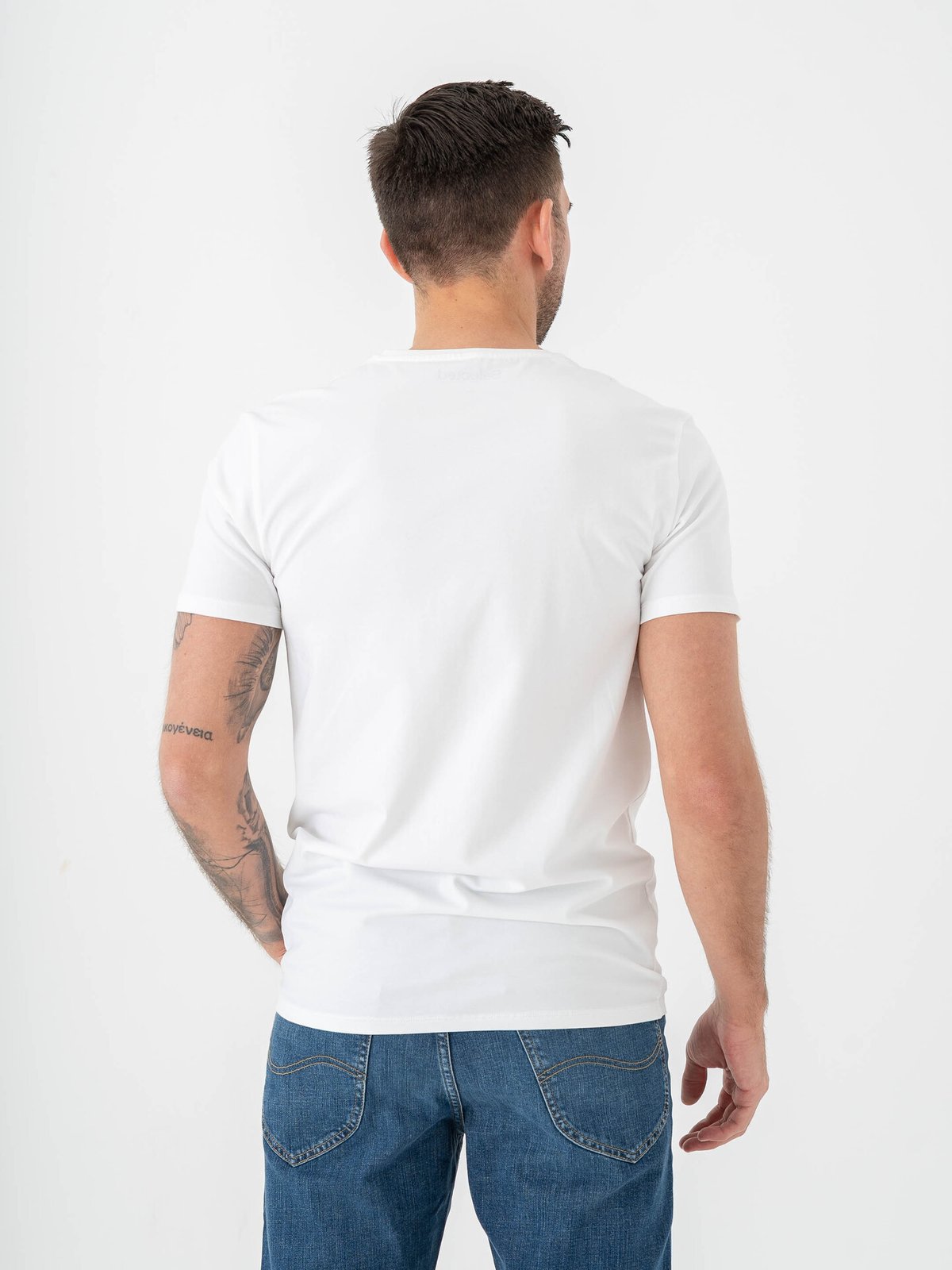 Selected Homme Roland SS V-Neck 3-Pack Tee Bright White