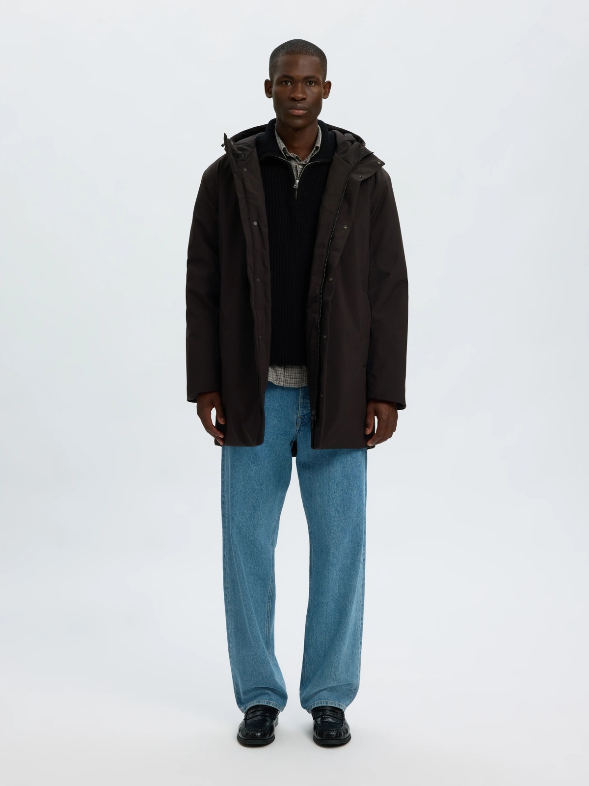 Selected Homme Franklin Urban Tech Parka Black
