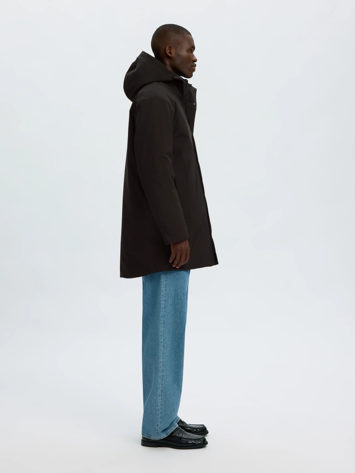 Selected Homme Franklin Urban Tech Parka Black