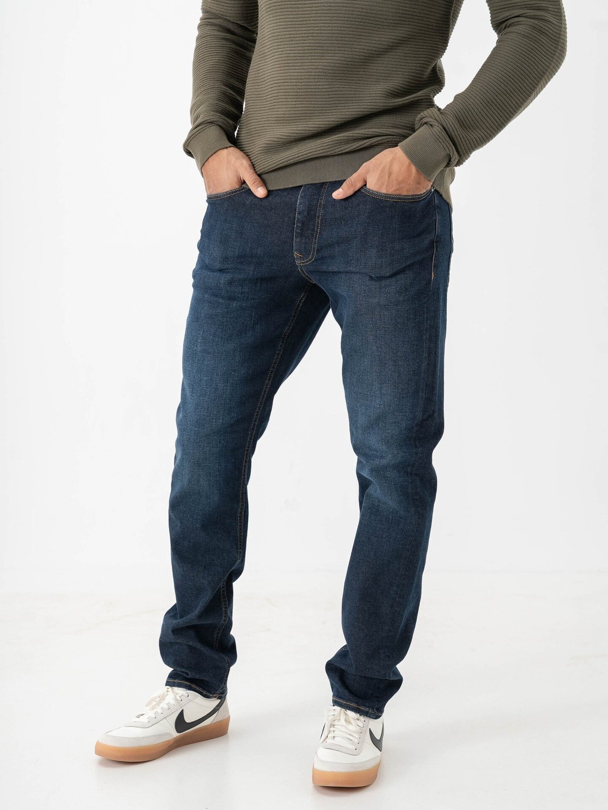 Selected Homme Slim Cleo Flex Jeans Dark Blue Denim