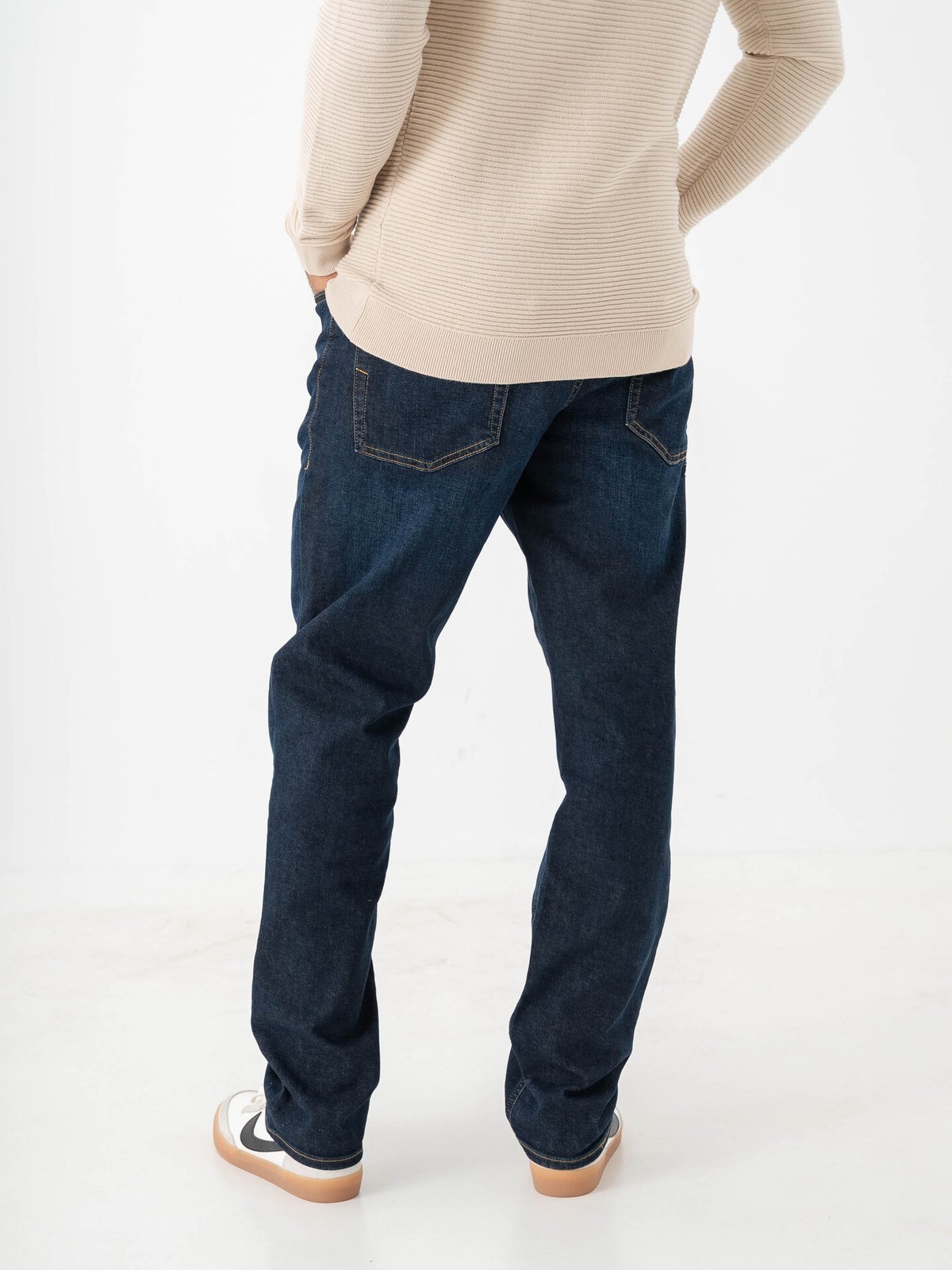 Selected Homme Straight Cleo Flex Jeans Dark Blue Denim