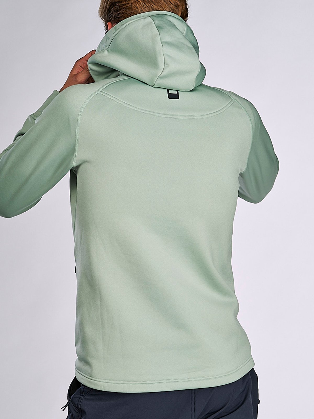Hygge Men's Pow Zip Hoodie Light Green