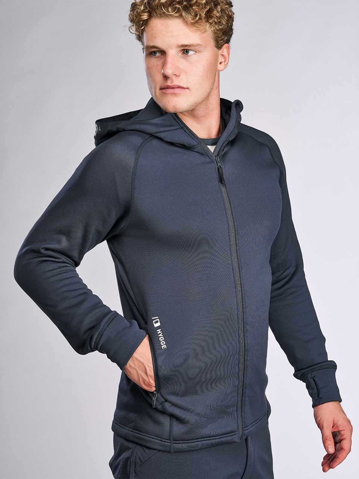 Hygge Men's Pow Zip Hoodie Navy