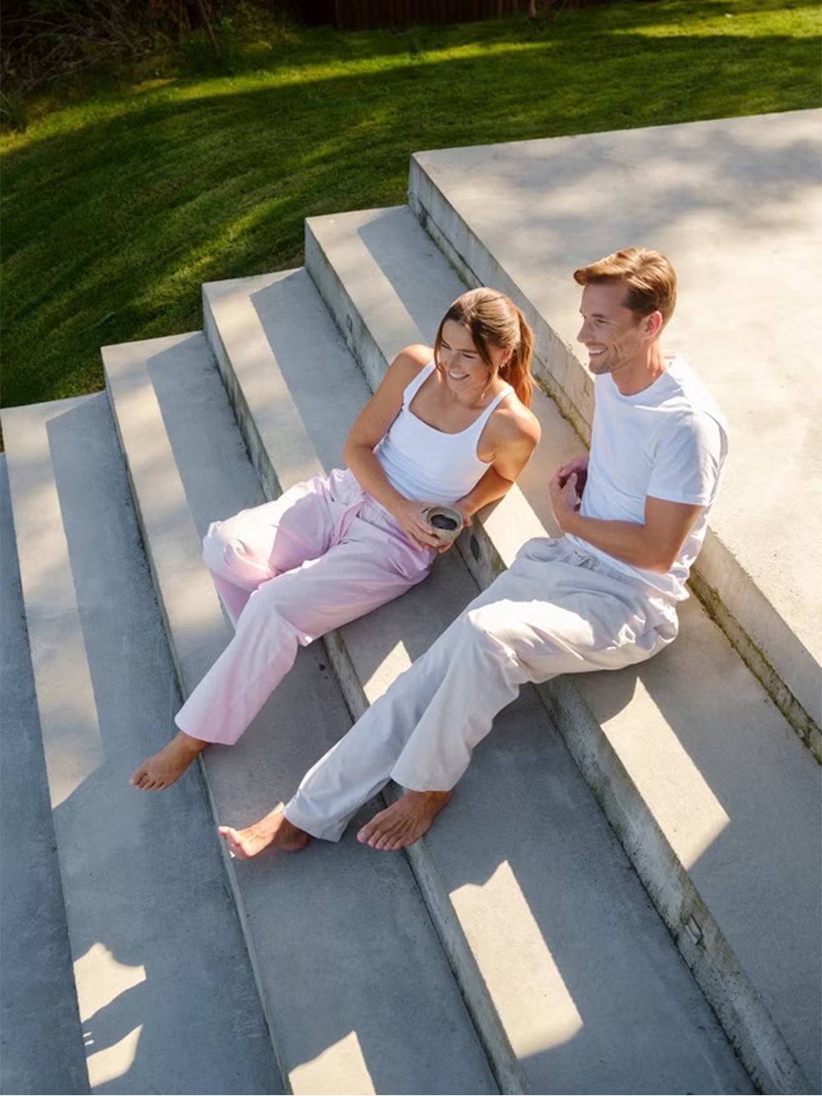 Høie Khios Pysjamasbukse Beige