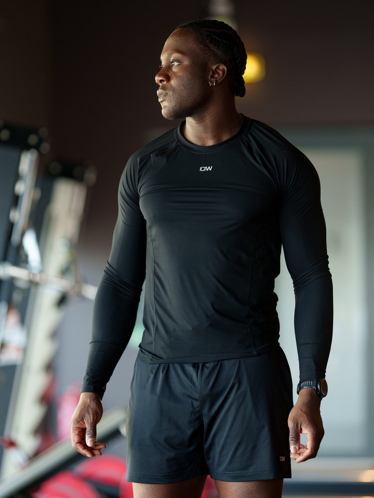 ICIW Ignite Muscle Fit Long Sleeve Black