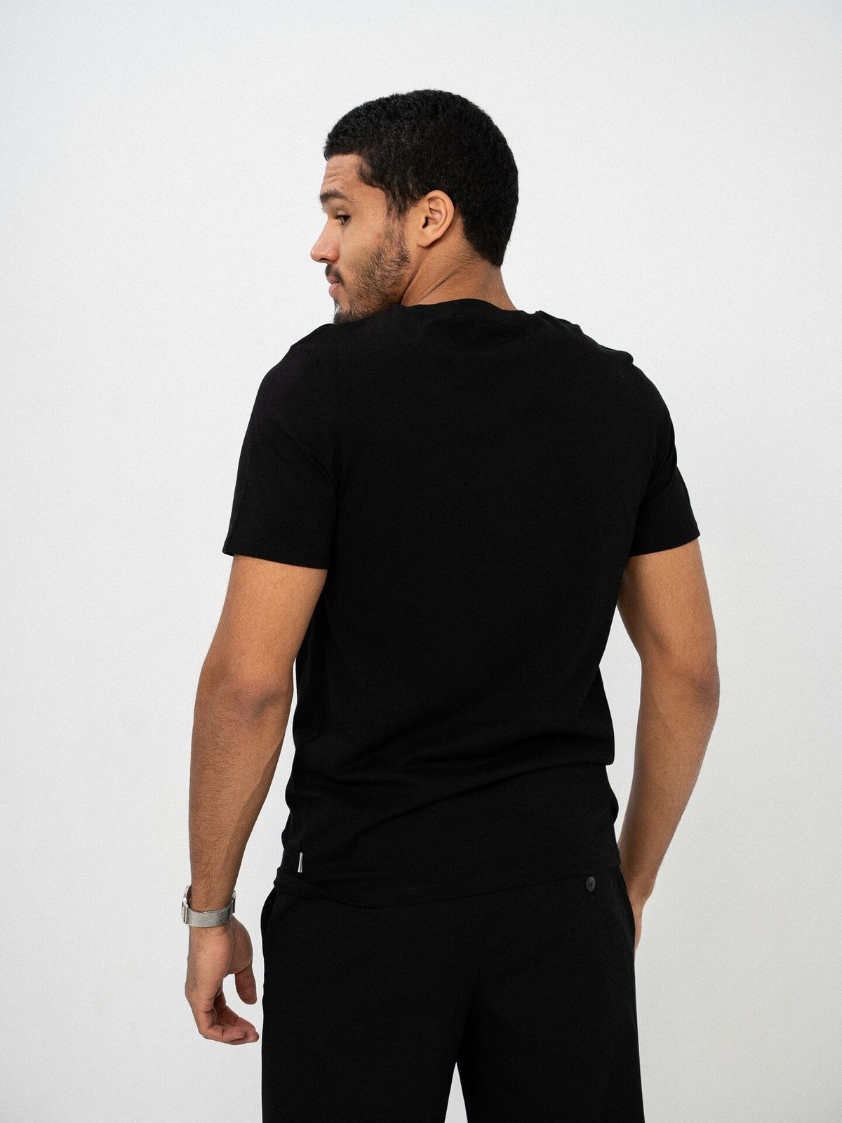 Jack and Jones Basic Crew Neck Tee 2 Pack Black
