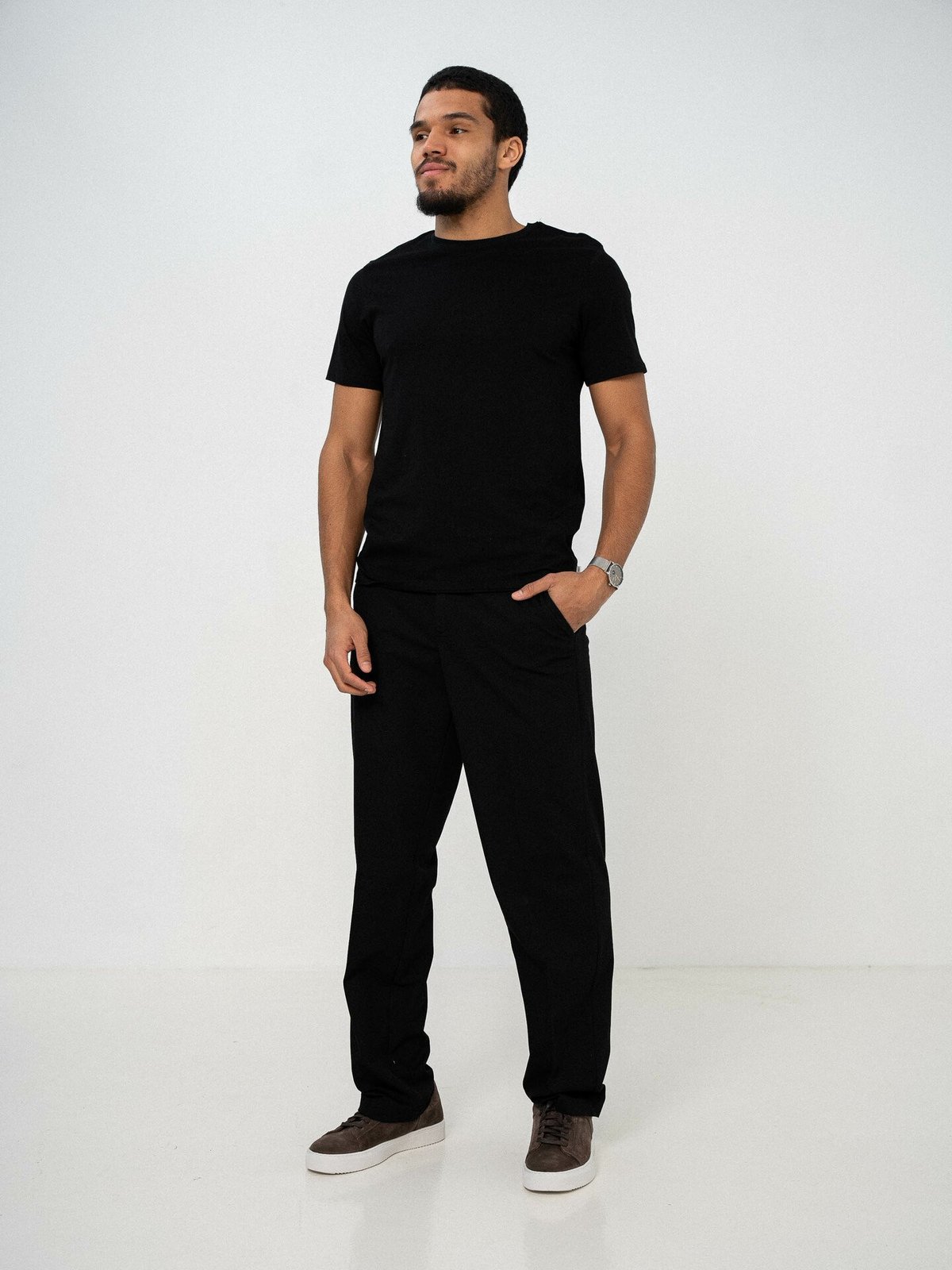 Jack and Jones Basic Crew Neck Tee 2 Pack Black