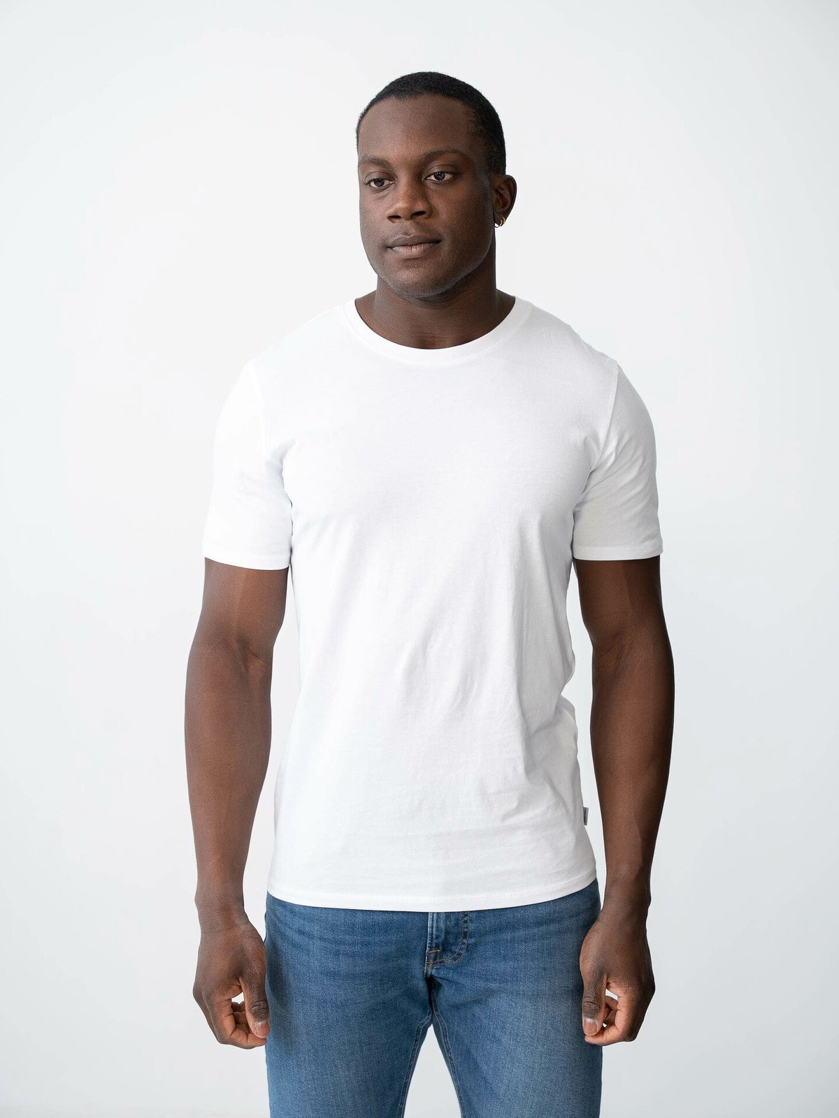 Jack and Jones Basic Crew Neck Tee 2 Pack White