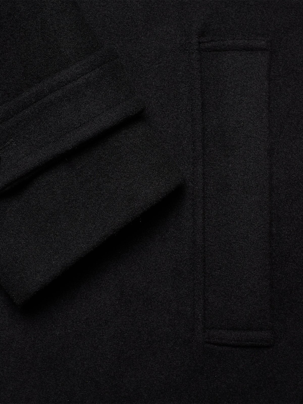 Jack and Jones Melton Wool Coat Black