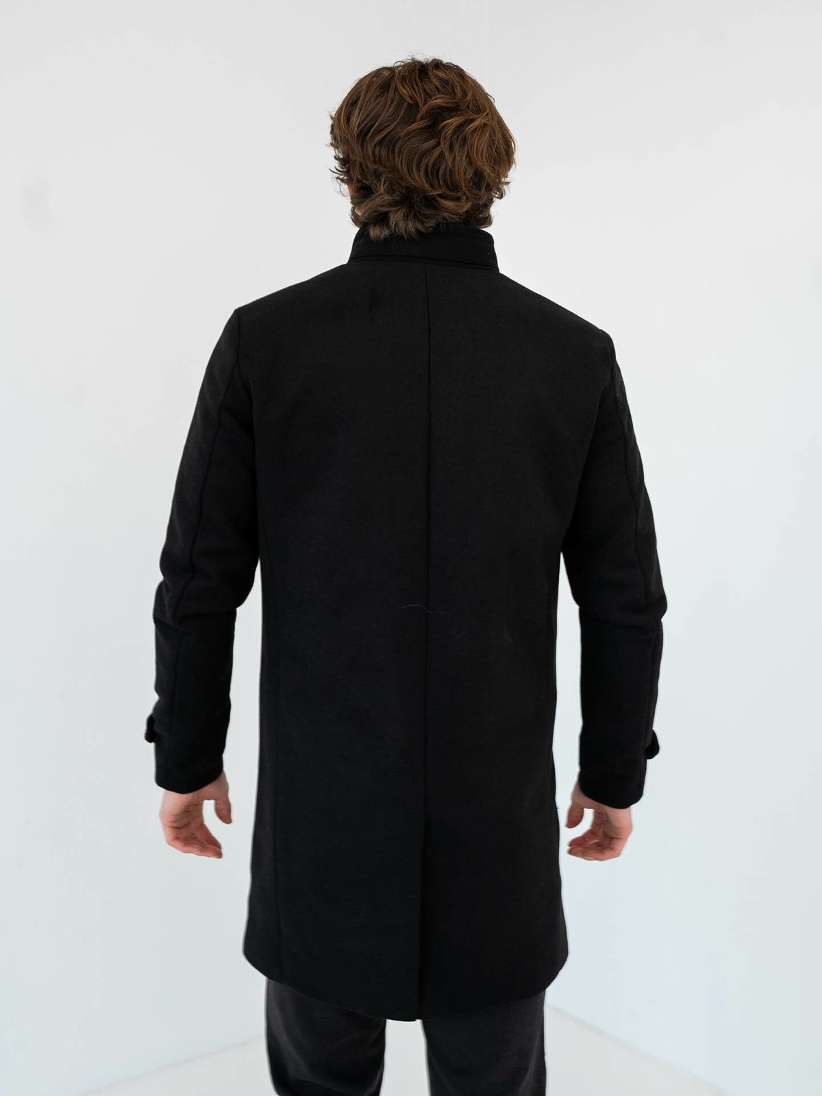 Jack and Jones Melton Wool Coat Black