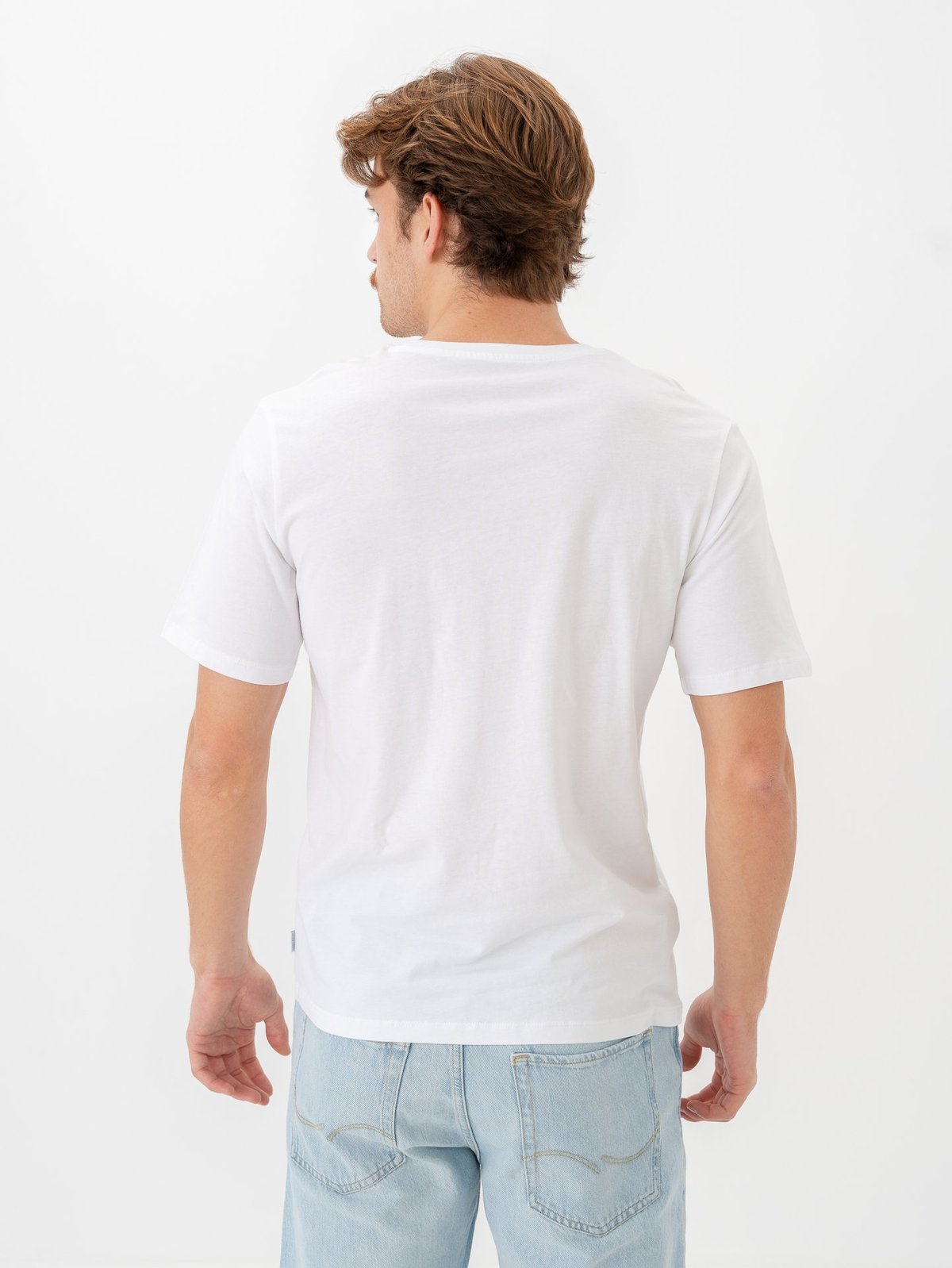 Jack and Jones Organic Basic Tee Short Sleeve O-Neck 3-Pack Black Navy White